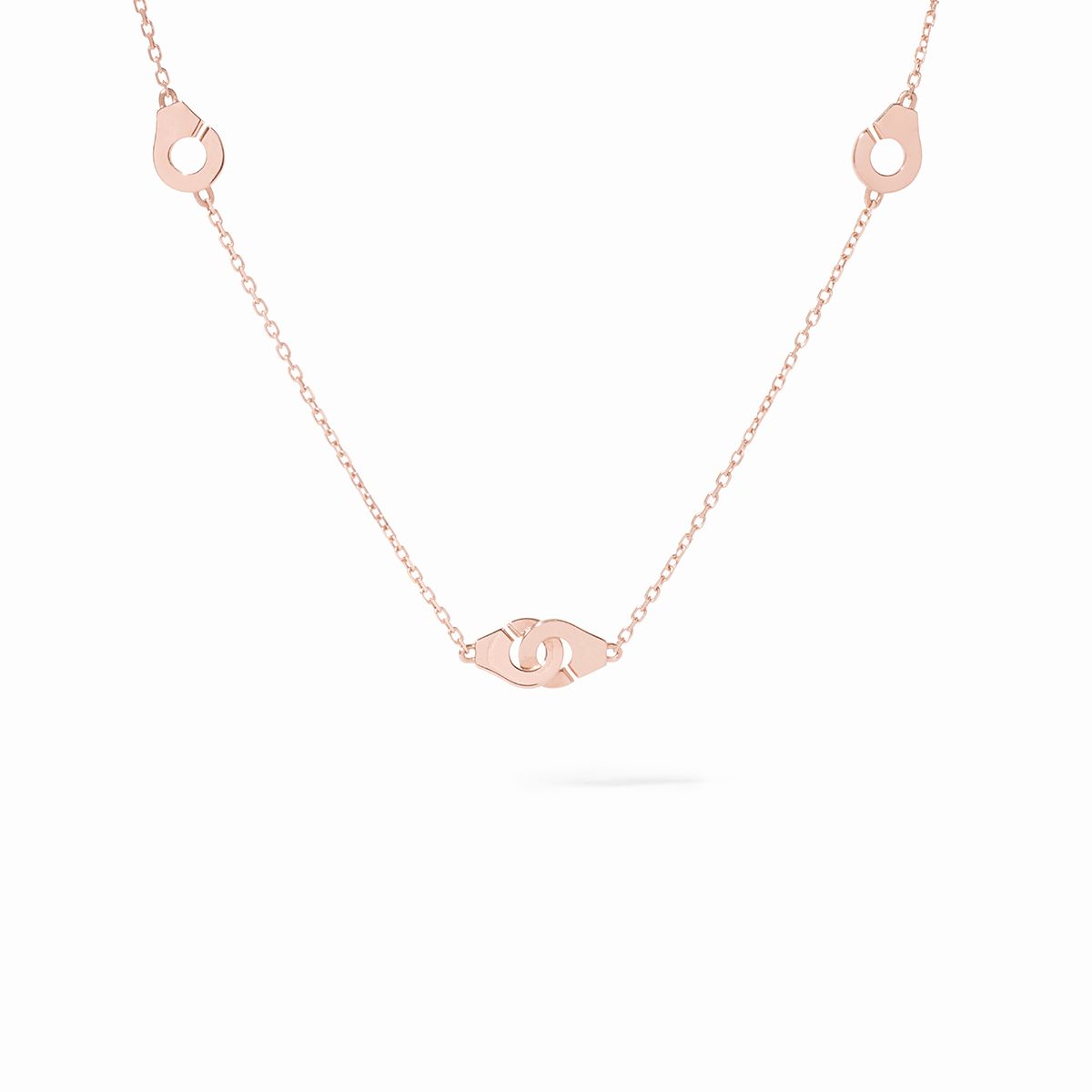 Collier Menottes dinh van R5 or rose